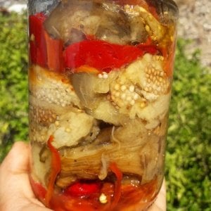 Közlenmiş Patlıcan, Biber ve Domates 700Gr